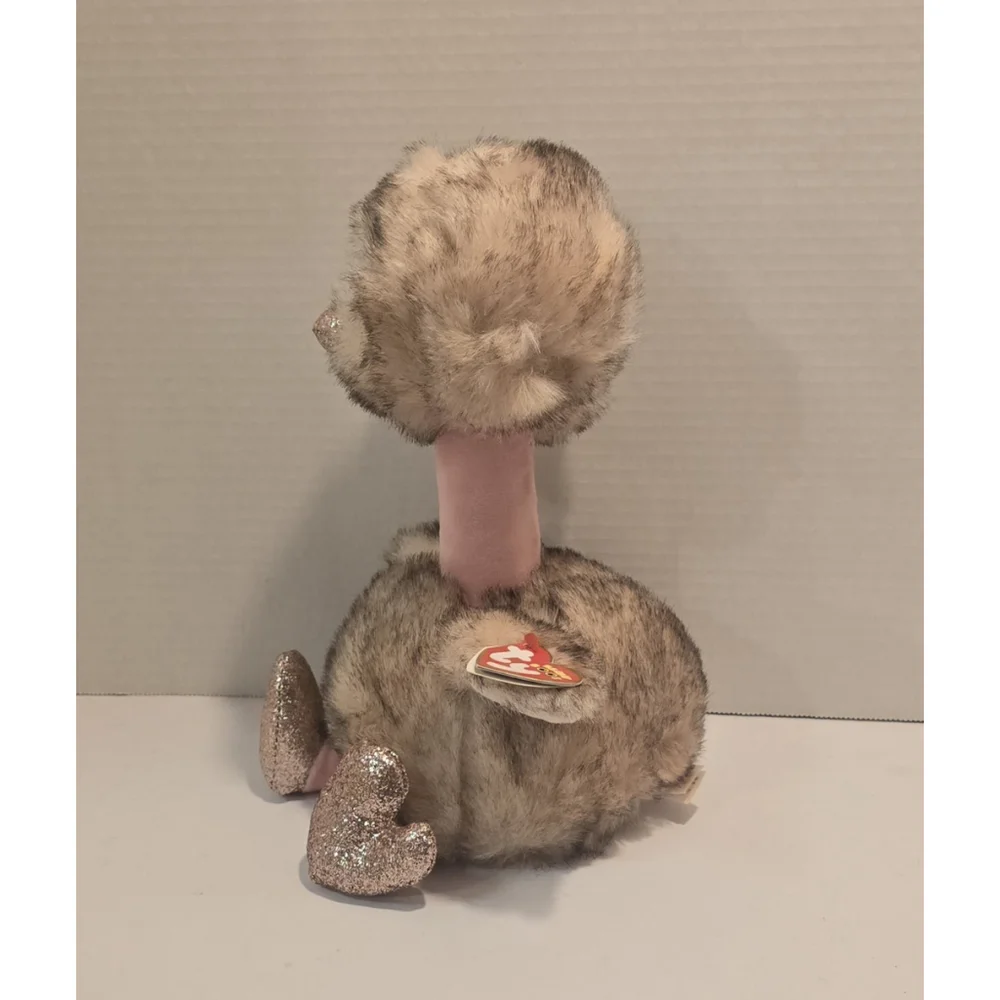 NWT 2019 TY Beanie Boos - Plush HENNA the OSTRICH - sitting - Medium Sized - Picture 4 of 9